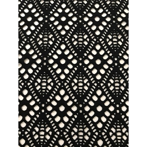 Geometric Black Stretch Lace - 7 yds x 60” - Picture 9 of 11